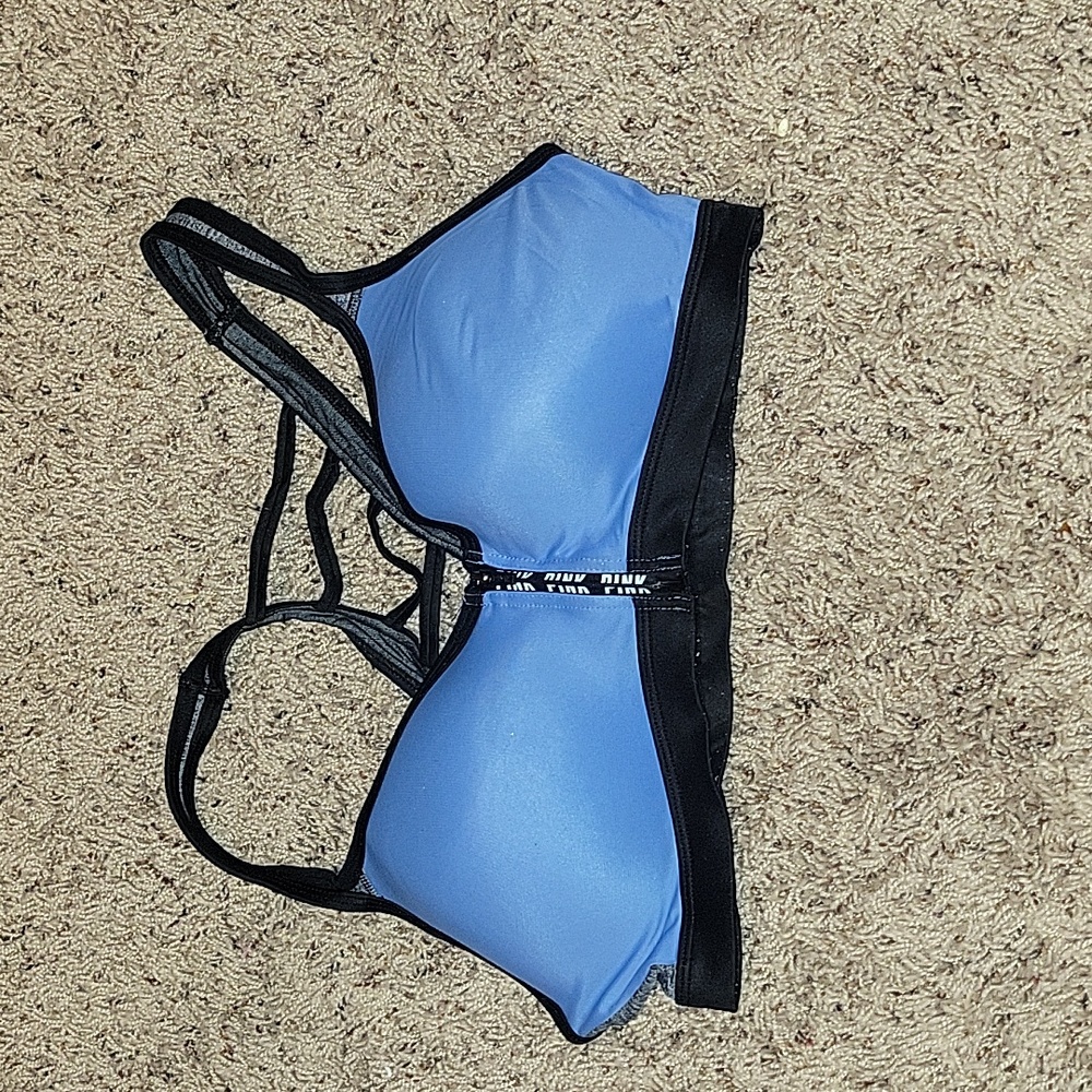 PINK zip up sports bra